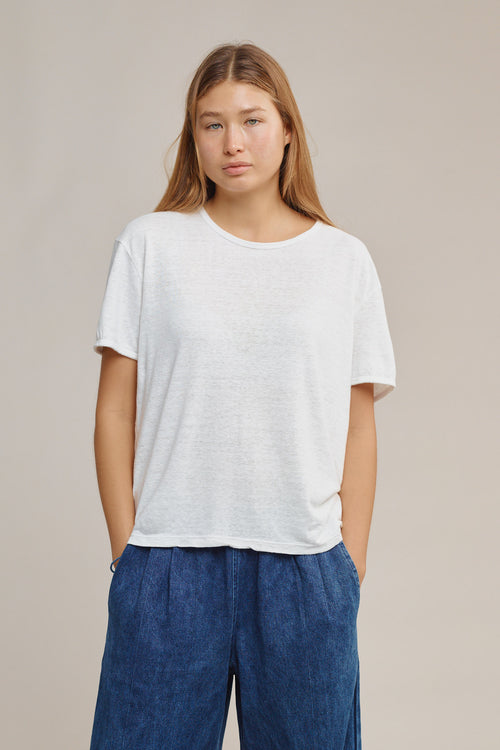 Aurora 100% Everyday Hemp Tee | Jungmaven Hemp Clothing & Accessories / model_desc: Katriel is 5'9