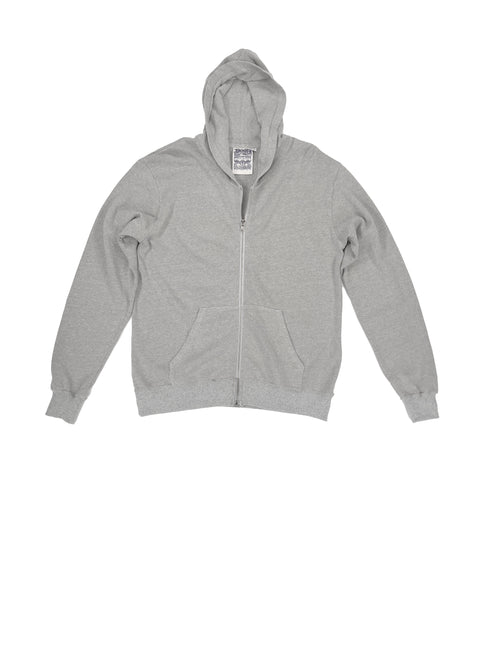 Heathered Aptos Ranch Hooded Zip | Jungmaven Hemp Clothing & Accessories / Color: Athletic Gray