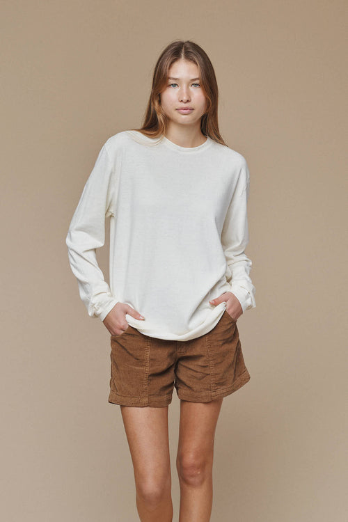 Baja Long Sleeve Tee | Jungmaven Hemp Clothing & Accessories / model_desc: Katirel is 5’9” wearing S