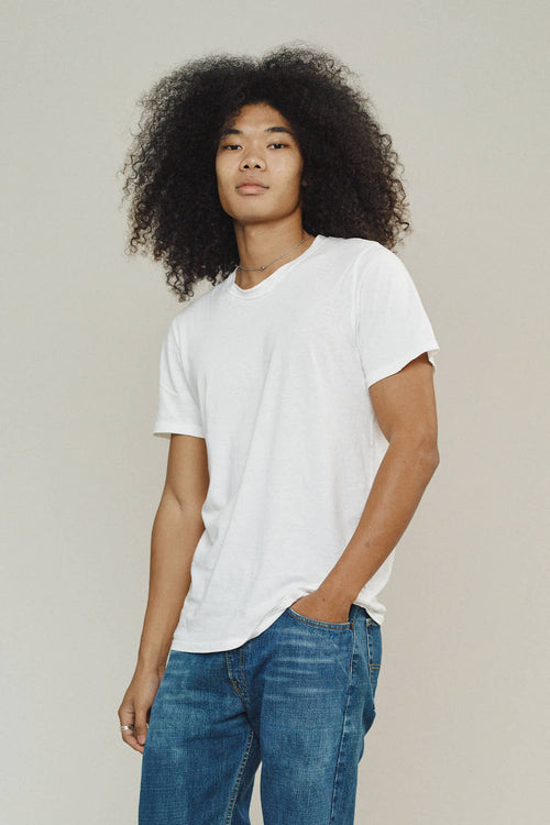 Basic Tee | Jungmaven Hemp Clothing & Accessories / model_desc: Chaz is 6’2” wearing Large
