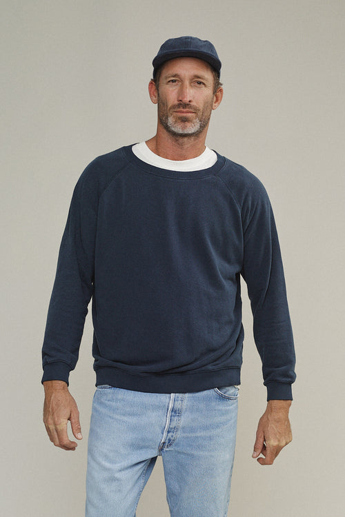 Bonfire Raglan Sweatshirt | Jungmaven Hemp Clothing & Accessories / model_desc: Bryan is 6’1” wearing L