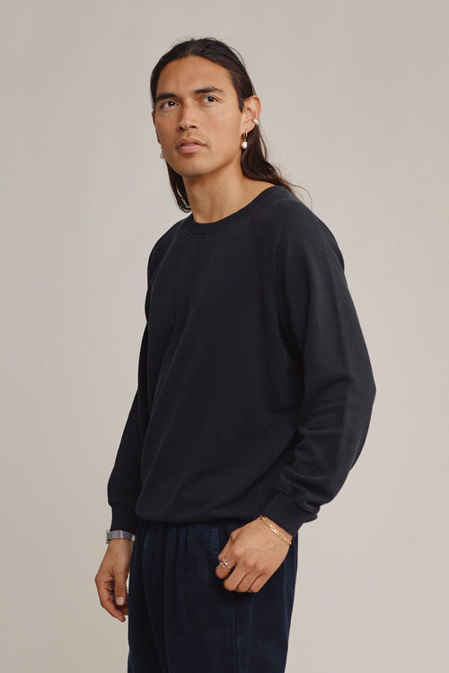 Bonfire Raglan Sweatshirt | Jungmaven Hemp Clothing & Accessories / model_desc: Fabian is 6’0” wearing L