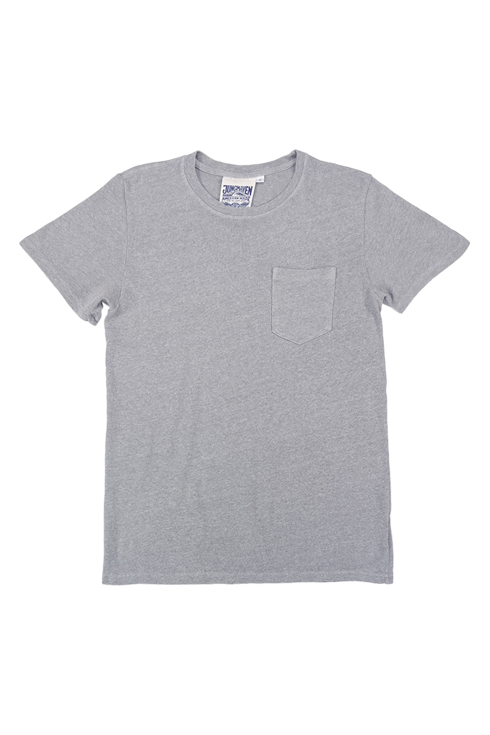 Heathered Baja Pocket Tee | Jungmaven Hemp Clothing & Accessories / Color: Athletic Gray