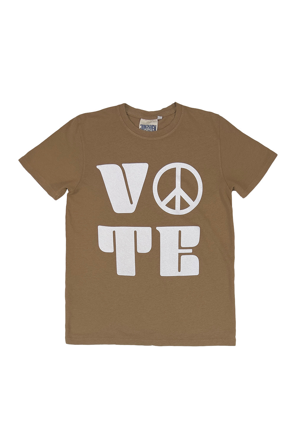 Vote Peace Baja Tee | Jungmaven Hemp Clothing & Accessories / Color: Coyote