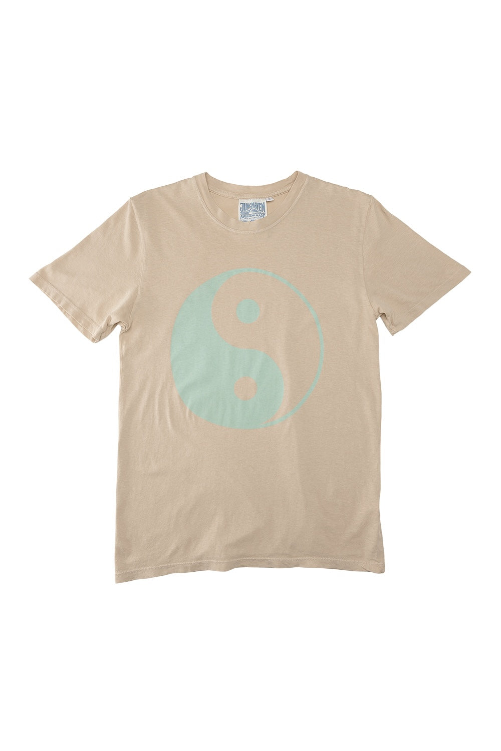 Yin Yang Basic Tee | Jungmaven Hemp Clothing & Accessories / Color: Oasis Blue on Oatmilk