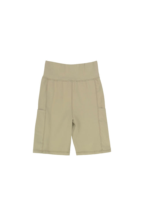 Bike Short with Pockets | Jungmaven Hemp Clothing & Accessories / Color: Desert Khaki