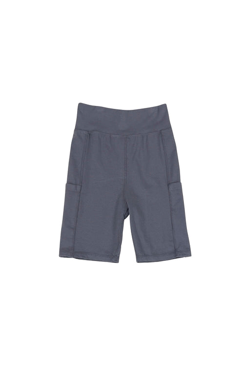 Bike Short with Pockets | Jungmaven Hemp Clothing & Accessories / Color: Diesel Gray