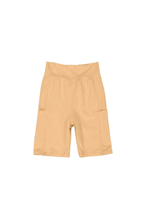 Bike Short with Pockets - Sale Colors | Jungmaven Hemp Clothing & Accessories / Color: Oat Milk