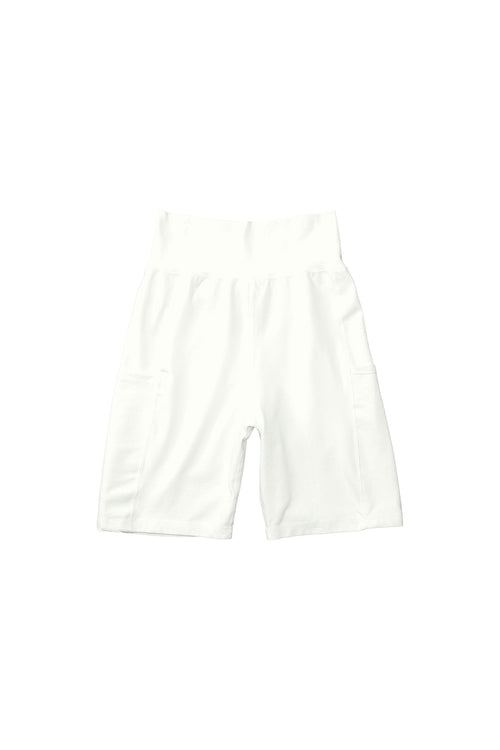 Bike Short with Pockets | Jungmaven Hemp Clothing & Accessories / Color: Washed White