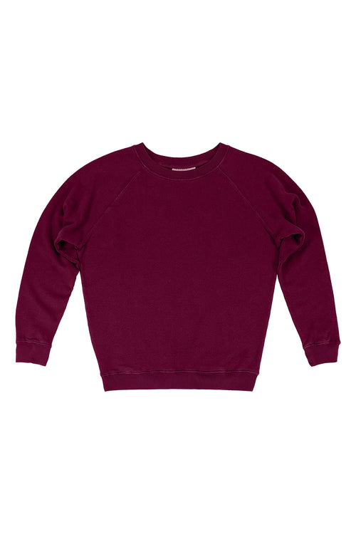 Bonfire Raglan Sweatshirt - Sale Colors | Jungmaven Hemp Clothing & Accessories / Color: Burgundy