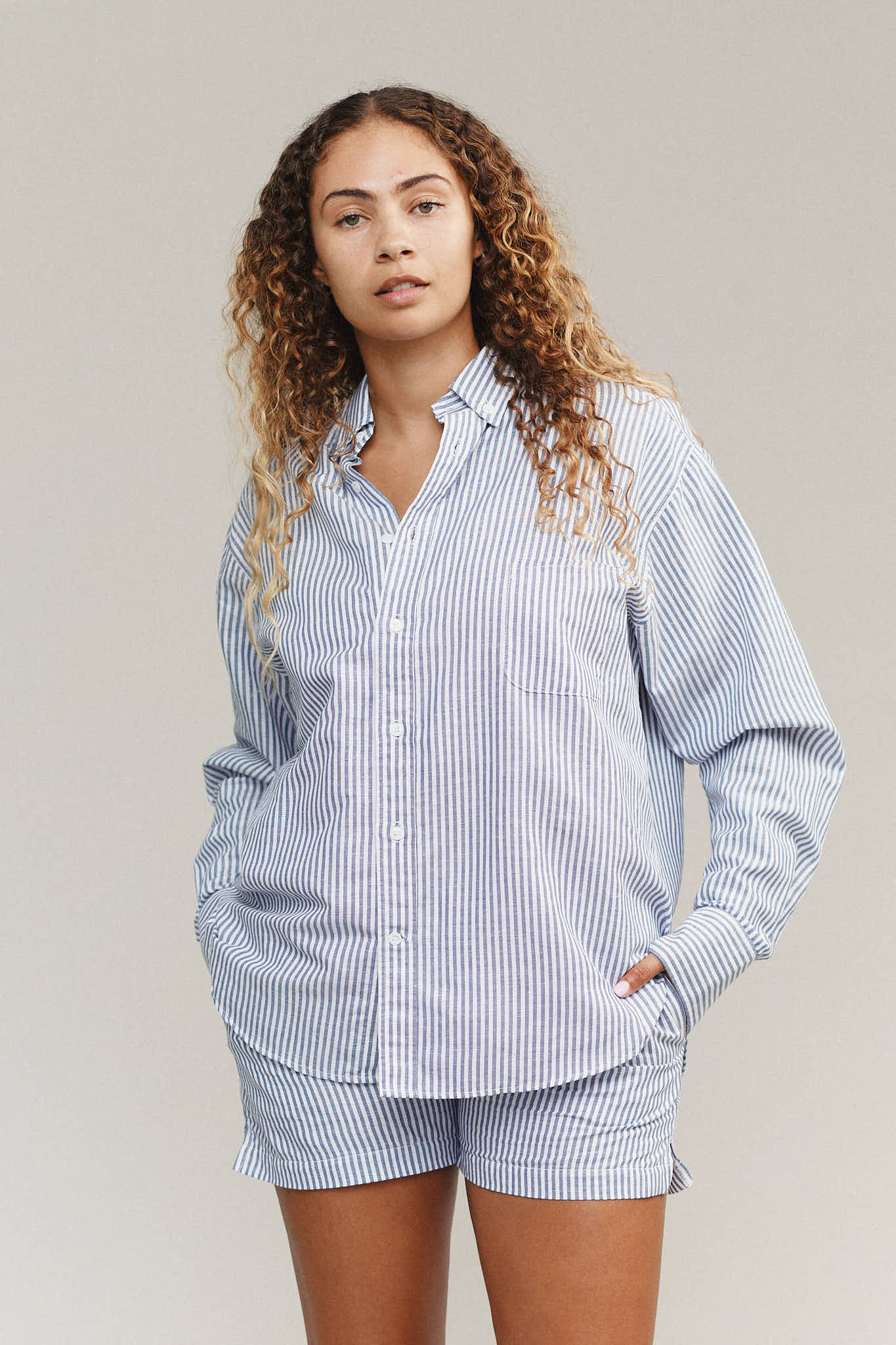 Catalina Button Down Shirt | Jungmaven Hemp Clothing & Accessories /model_desc: Paige is 5’8” wearing Medium