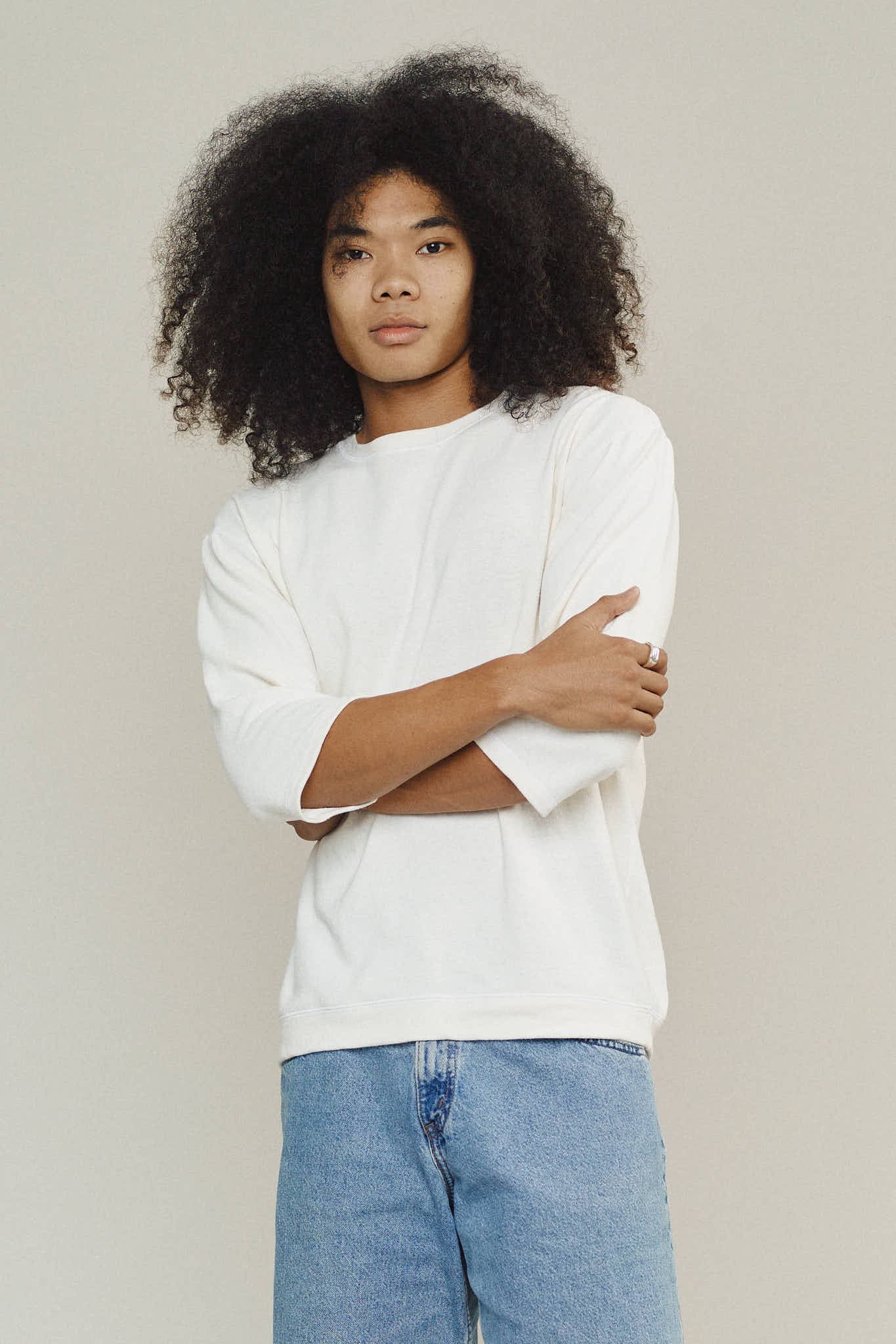Cardiff 3/4 Sleeve Tee | Jungmaven Hemp Clothing & Accessories / Color: