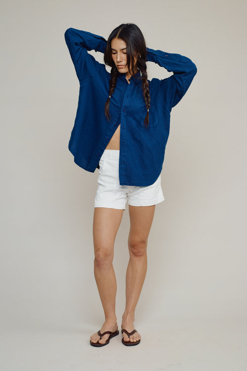 Catalina Button Down Shirt | Jungmaven Hemp Clothing & Accessories / model_desc: Jenna is 5’10” wearing S