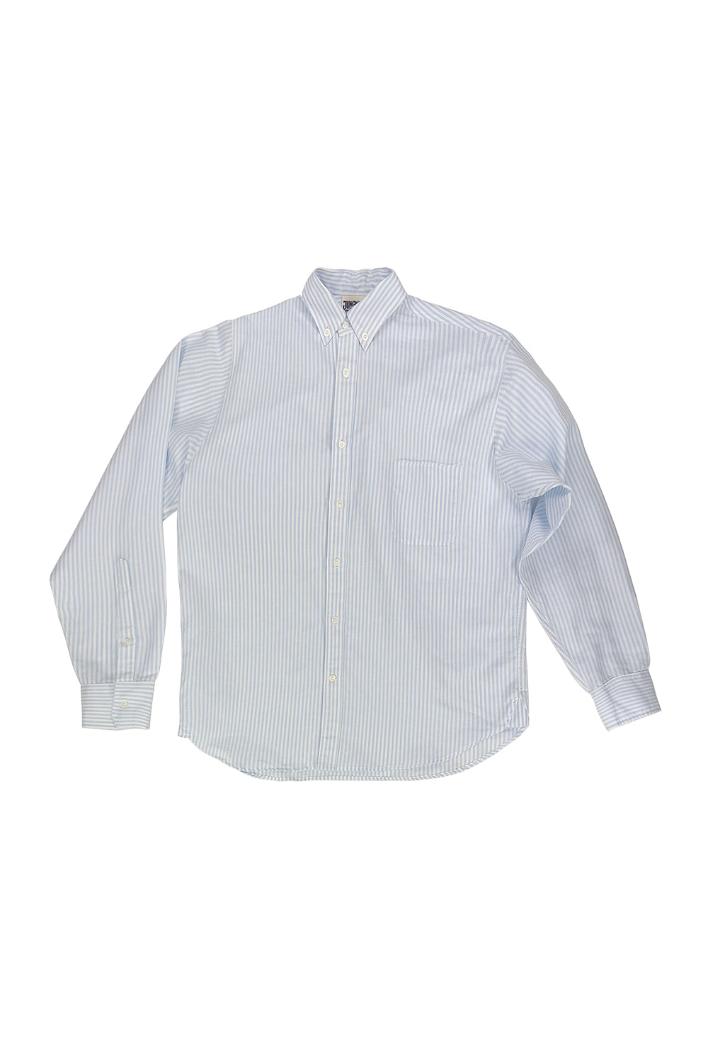 Catalina Button Down Shirt | Jungmaven Hemp Clothing & Accessories / Color: Powder Blue Stripe