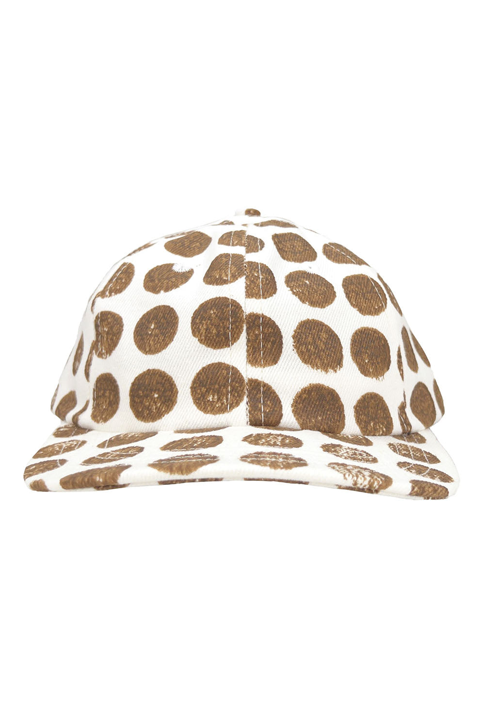 Polka Dot Chenga Cap | Jungmaven Hemp Clothing & Accessories / Color: Coyote Dots on Washed White