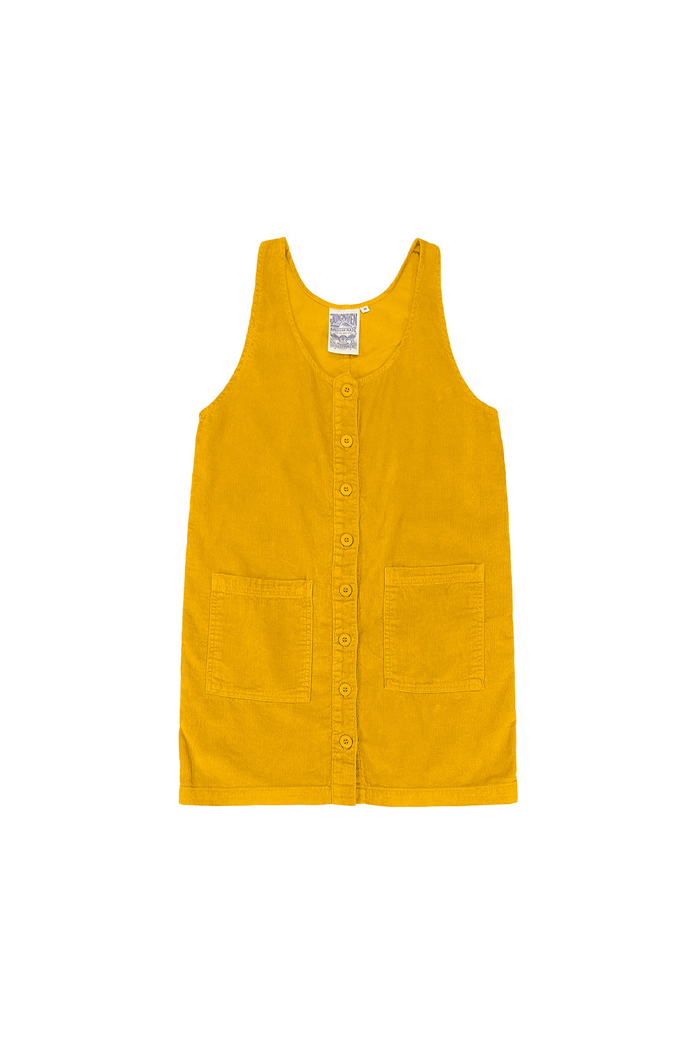 Corduroy Jumper Dress | Jungmaven Hemp Clothing & Accessories / Color: Spicy Mustard