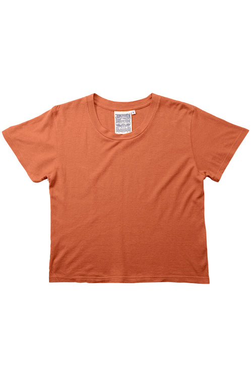 Cropped Lorel Tee | Jungmaven Hemp Clothing & Accessories / Color: Burnt Orange