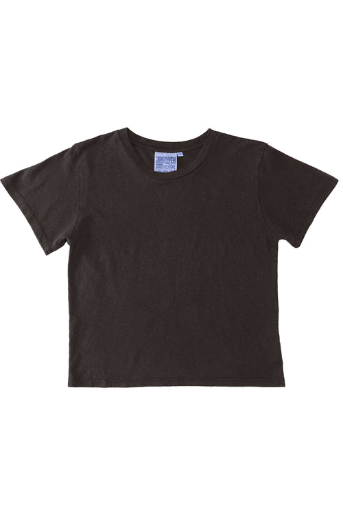 Cropped Lorel Tee | Jungmaven Hemp Clothing & Accessories / Color: Coffee Bean