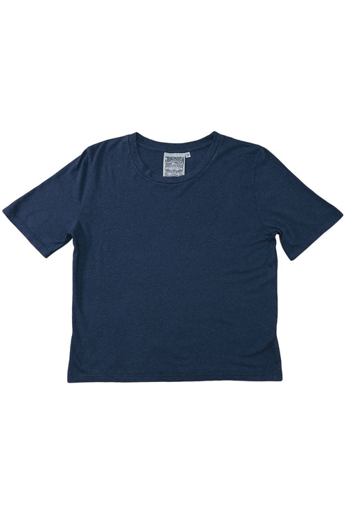 Cropped Lorel Tee | Jungmaven Hemp Clothing & Accessories / Color: Deep Indigo