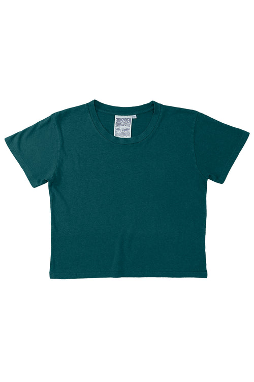 Cropped Lorel Tee | Jungmaven Hemp Clothing & Accessories / Color: Deep Teal