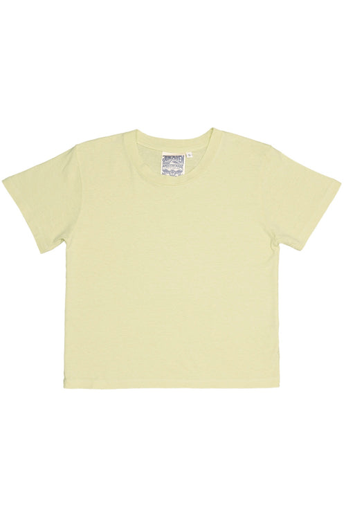 Cropped Lorel Tee | Jungmaven Hemp Clothing & Accessories / Color: Sunbleached Yellow
