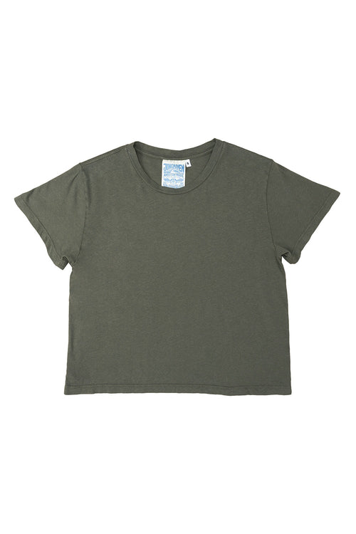 Cropped Ojai Tee | Jungmaven Hemp Clothing & Accessories / Color: Olive Green