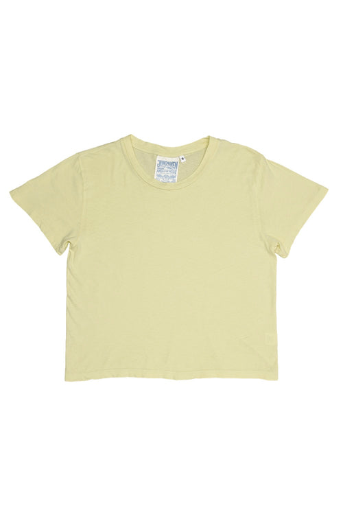 Cropped Ojai Tee | Jungmaven Hemp Clothing & Accessories / Color: Sunbleached Yellow
