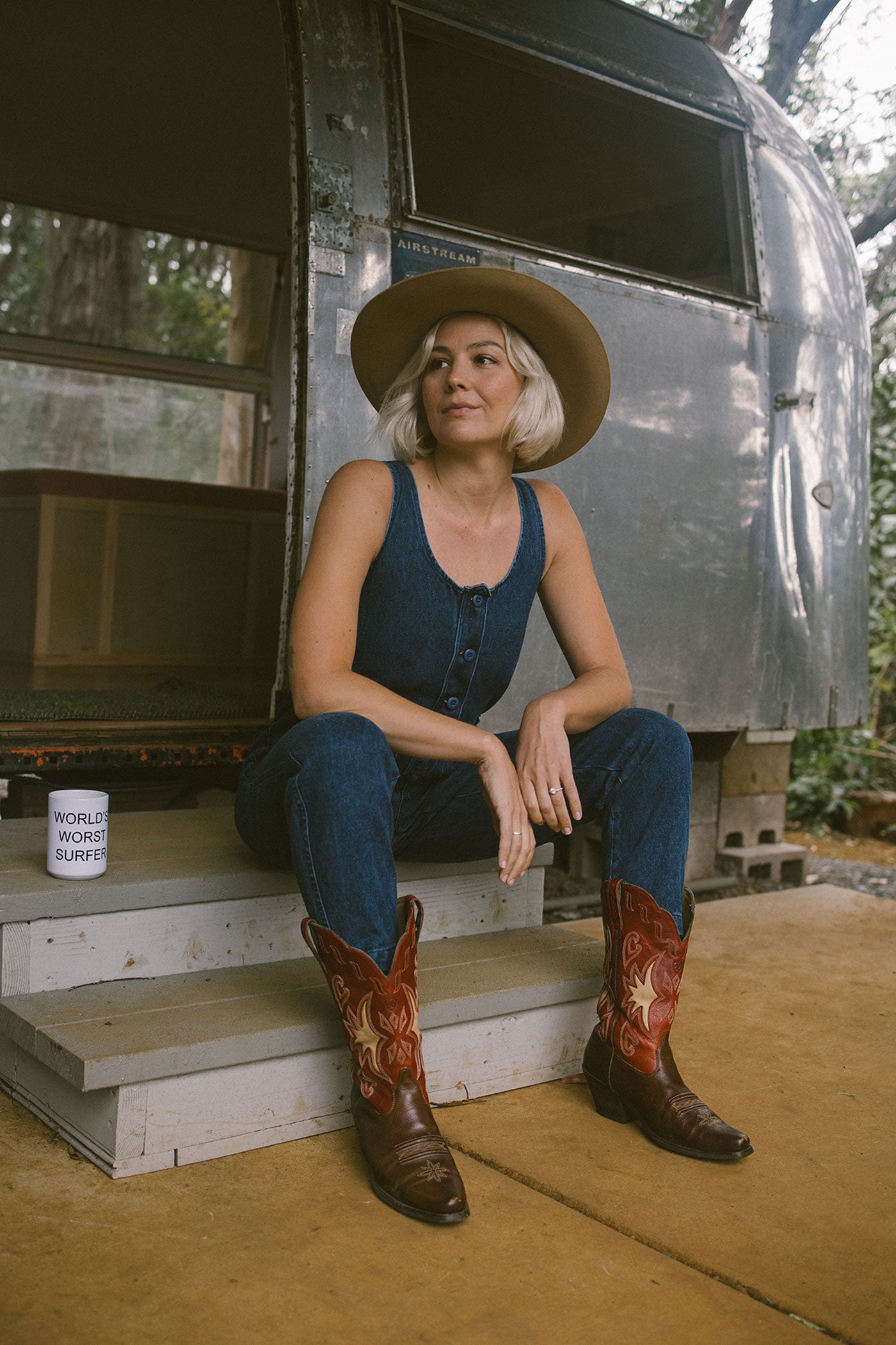 Denim Button Front Jumper | Jungmaven Hemp Clothing & Accessories / Color: