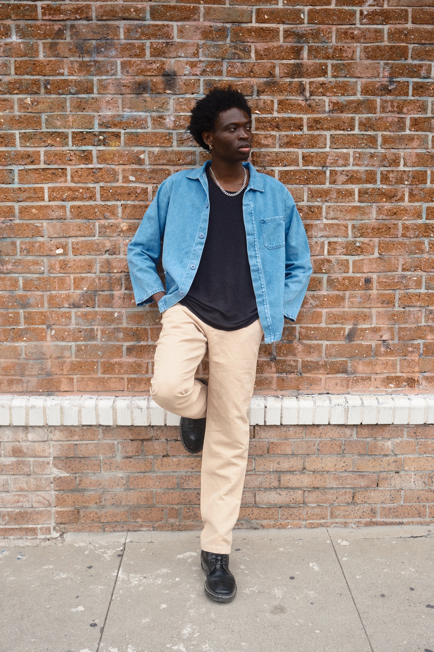 Denim Olympic Jacket | Jungmaven Hemp Clothing & Accessories / Color: