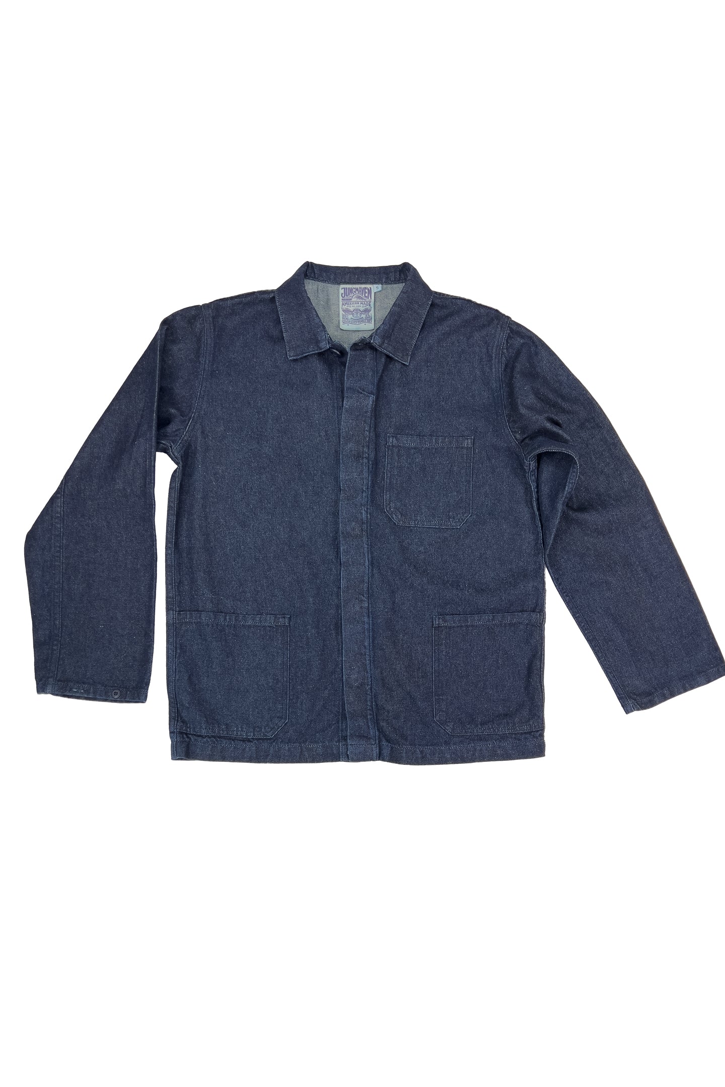 Denim Olympic Jacket | Jungmaven Hemp Clothing & Accessories / Color: Dark