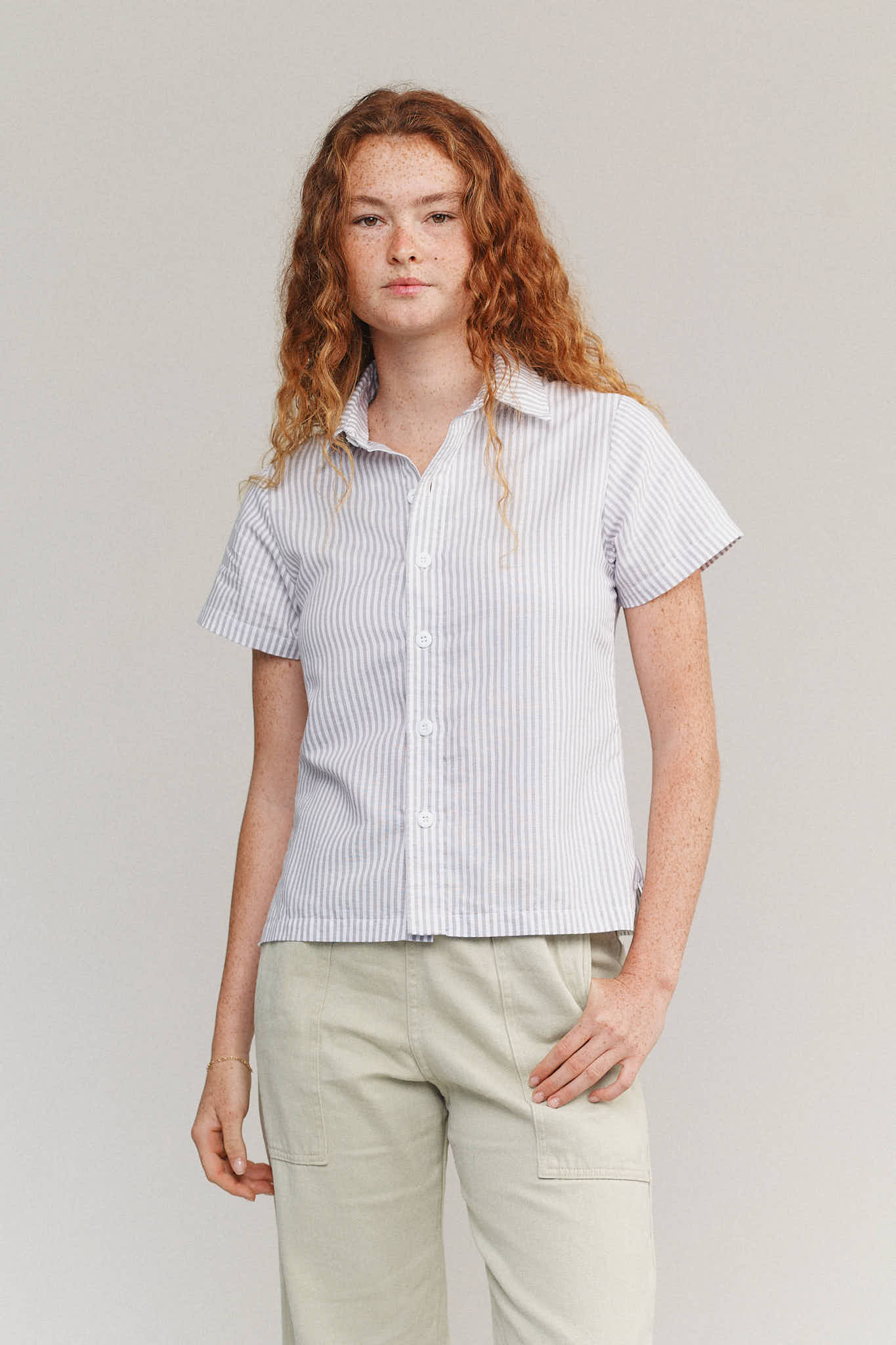 Faria Shirt | Jungmaven Hemp Clothing & Accessories / model_desc: Sydney is 5’8” wearing Small