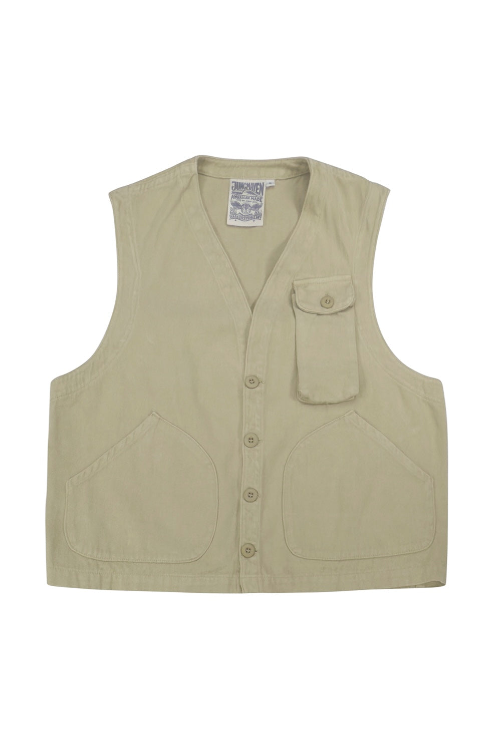 Falcon Vest | Jungmaven Hemp Clothing & Accessories / Color: Desert Khaki