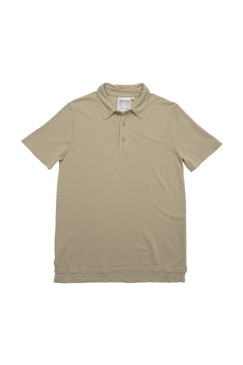 Fields Polo | Jungmaven Hemp Clothing & Accessories / Color: Desert Khaki