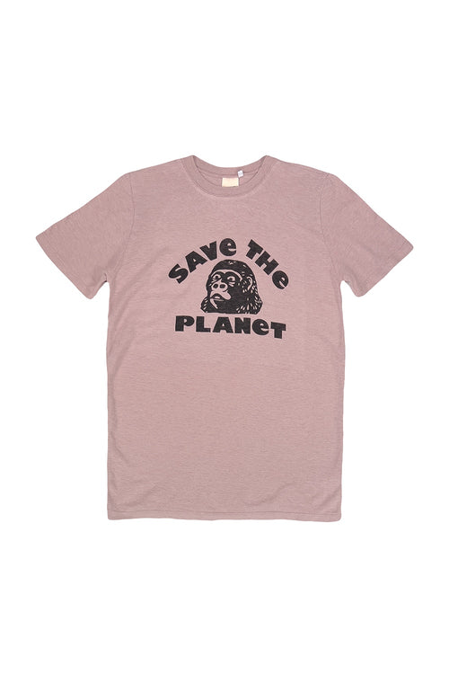 Save the Planet Grom Tee | Jungmaven Hemp Clothing & Accessories / Color: Rose Quartz