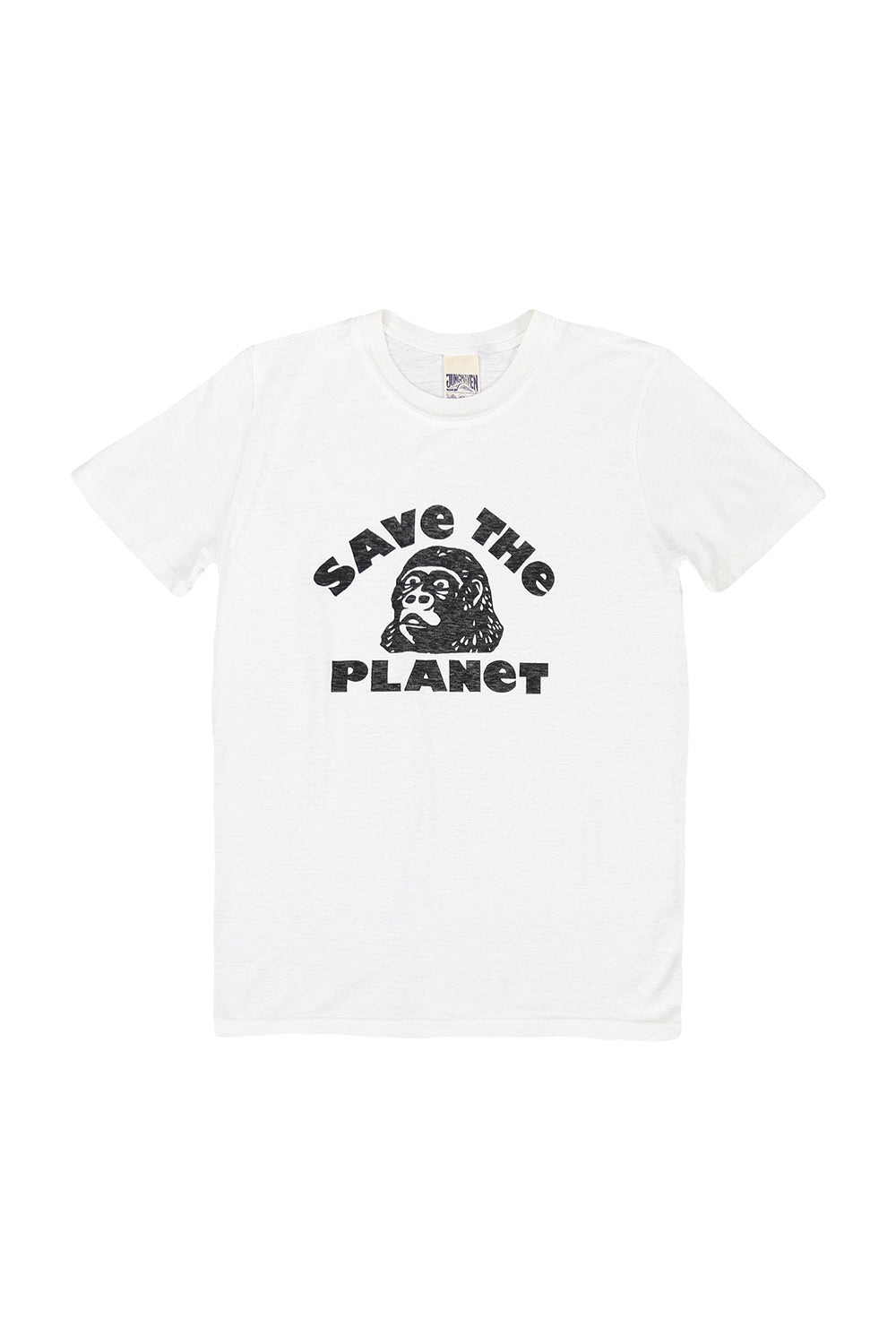 Save the Planet Grom Tee | Jungmaven Hemp Clothing & Accessories / Color: Washed White