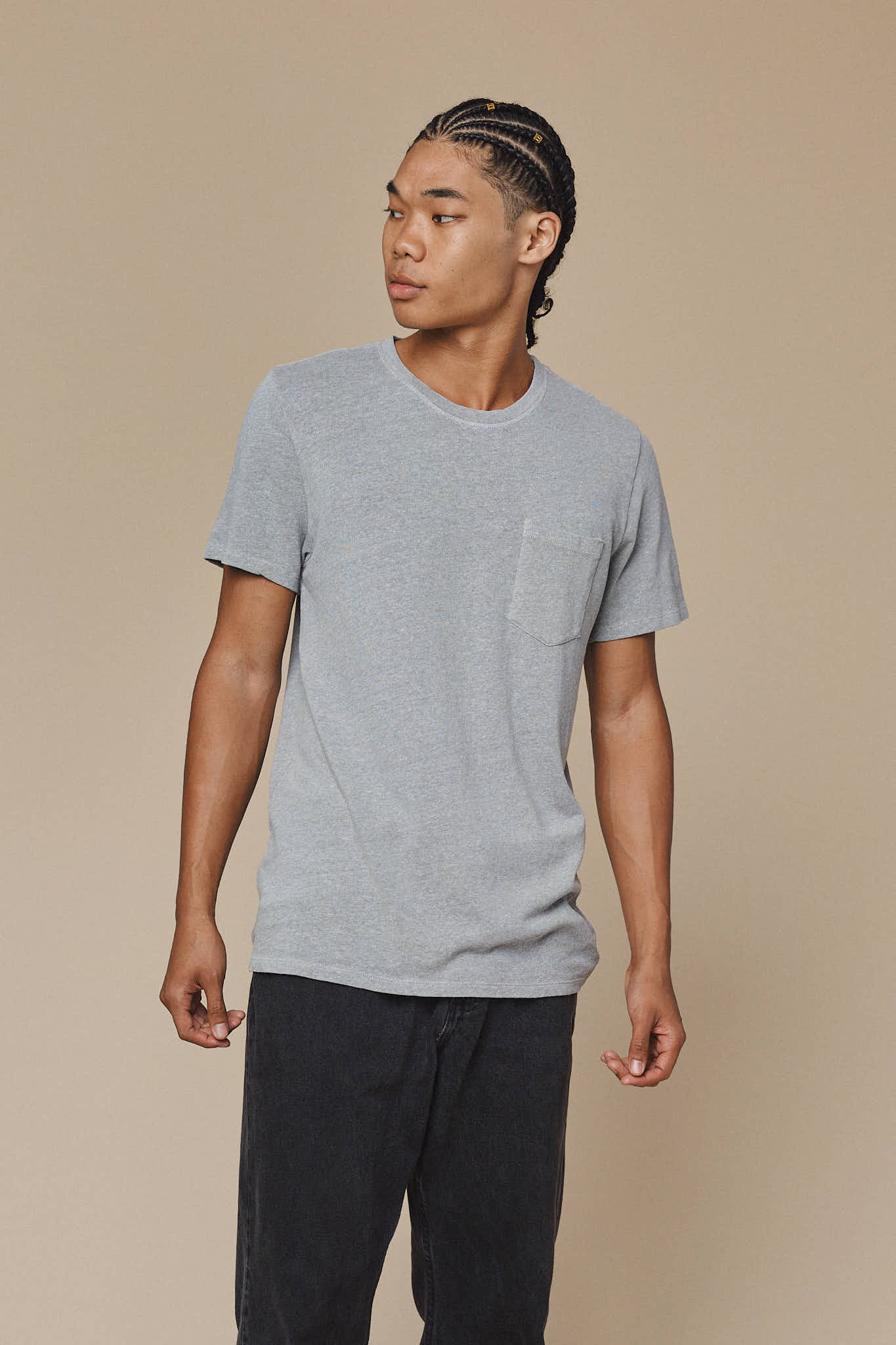 Heathered Baja Pocket Tee | Jungmaven Hemp Clothing & Accessories / Color: