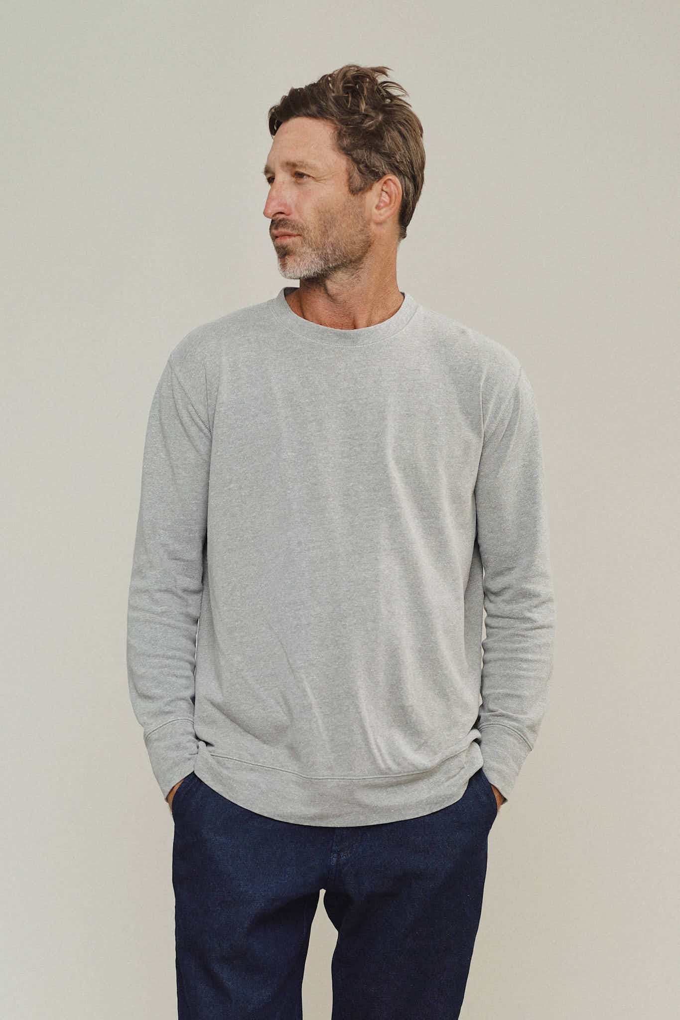 Heathered California Pullover | Jungmaven Hemp Clothing & Accessories / Color: