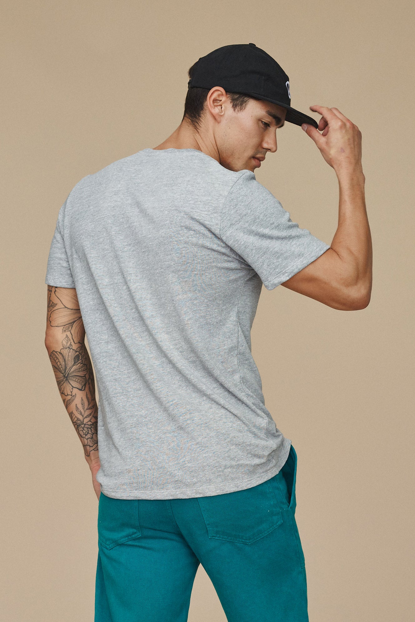 Heathered Baja Tee | Jungmaven Hemp Clothing & Accessories / Color:
