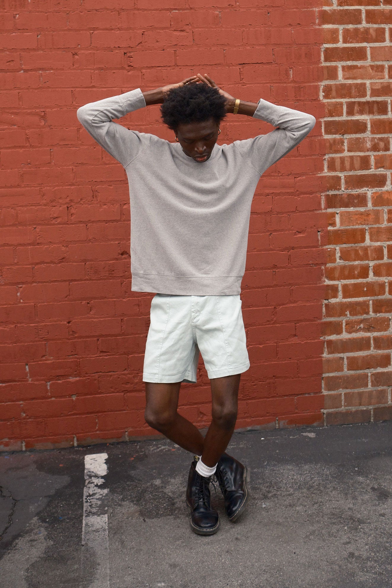 Heathered California Pullover | Jungmaven Hemp Clothing & Accessories / Color:
