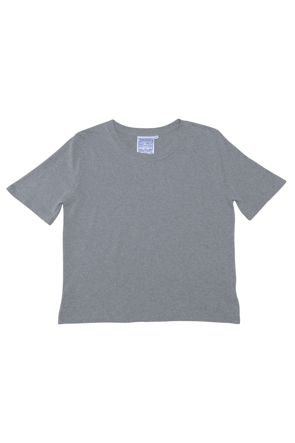 Heathered Silverlake Cropped Tee | Jungmaven Hemp Clothing & Accessories / Color: Diesel Gray
