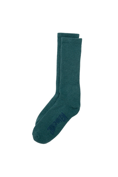 Hemp Wool Crew Socks | Jungmaven Hemp Clothing & Accessories / Color: Deep Teal