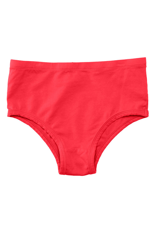 High Waist Brief | Jungmaven Hemp Clothing & Accessories / Color: Poppy Red