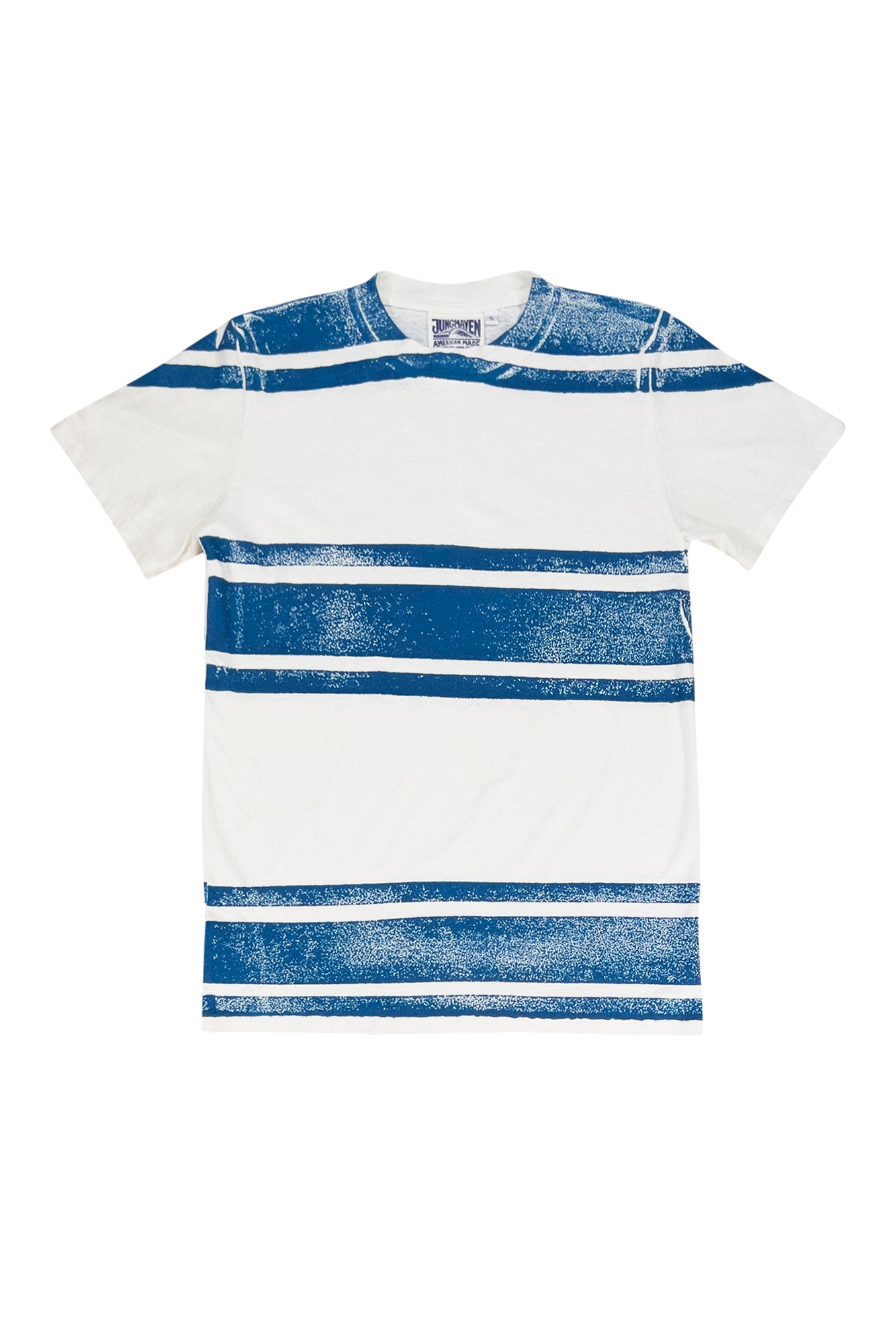 Three Stripe Jung Tee | Jungmaven Hemp Clothing & Accessories / Color: Galaxy Blue