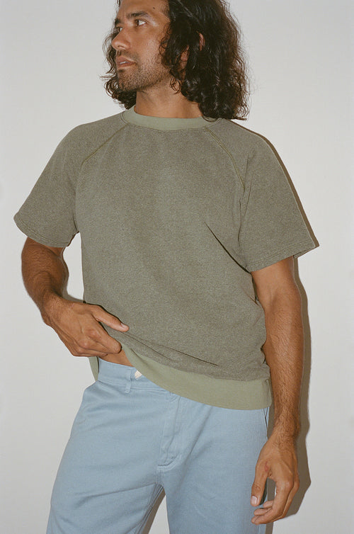 Heathered Magnuson Short Sleeve Raglan | Jungmaven Hemp Clothing & Accessories / Color: