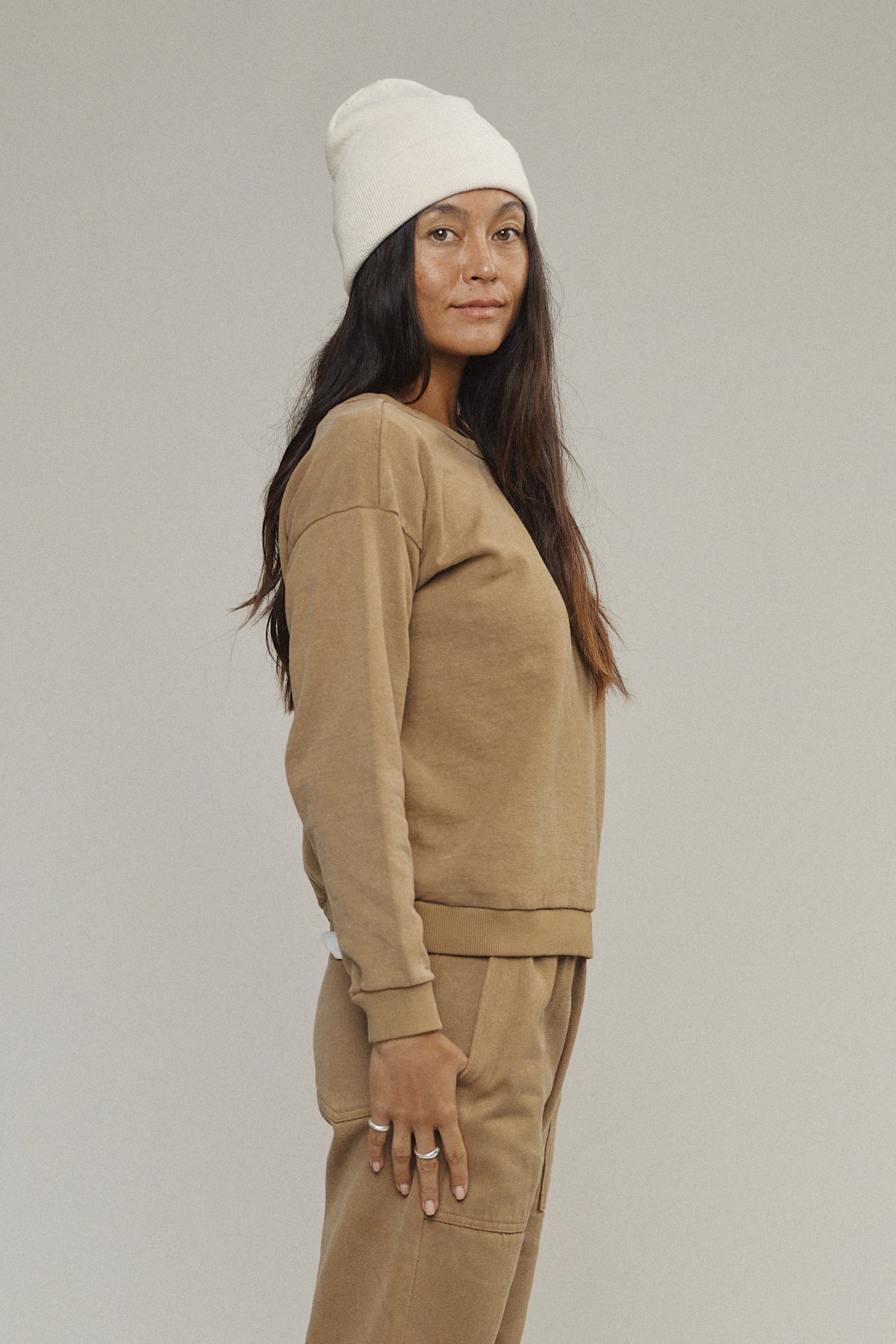 Laguna Cropped Sweatshirt | Jungmaven Hemp Clothing & Accessories / Color: