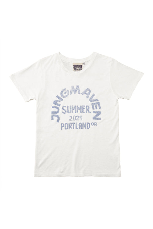 Pop Up Shop Lorel Tee | Jungmaven Hemp Clothing & Accessories / Color: Washed White