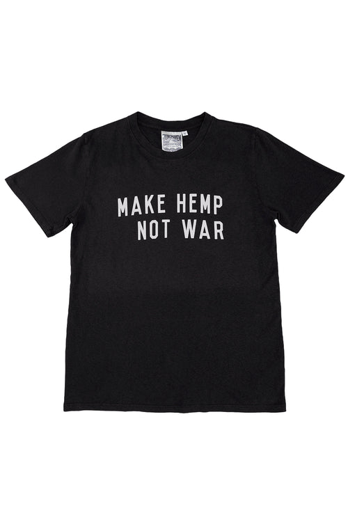 Make Hemp Not War Jung Tee | Jungmaven Hemp Clothing & Accessories / Color: Black