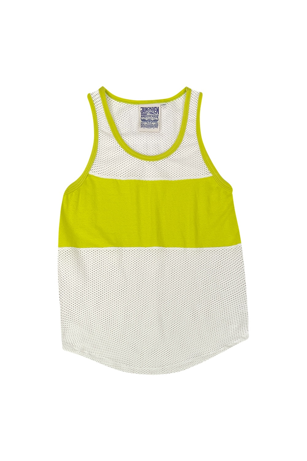 Marathon Mesh Tank | Jungmaven Hemp Clothing & Accessories / Color: Limelight