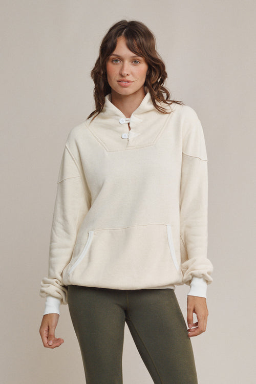 The Ontario Sweatshirt | Jungmaven Hemp Clothing & Accessories / model_desc: Tatchi is 5β9β wearing S