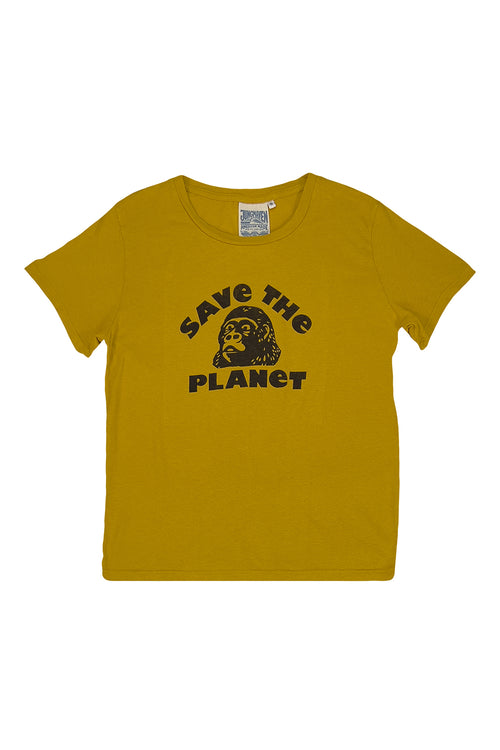 Save the Planet Ojai Tee | Jungmaven Hemp Clothing & Accessories / Color: Spicy Mustard